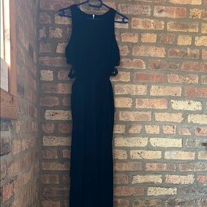 Topshop Black Halter Maxi Dress for Night Out